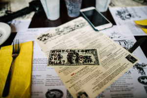 Jeff On The Road - The Beaches of Fort Myers and Sanibel Island - Cabbage Key Restaurant Dollar Bill Bar