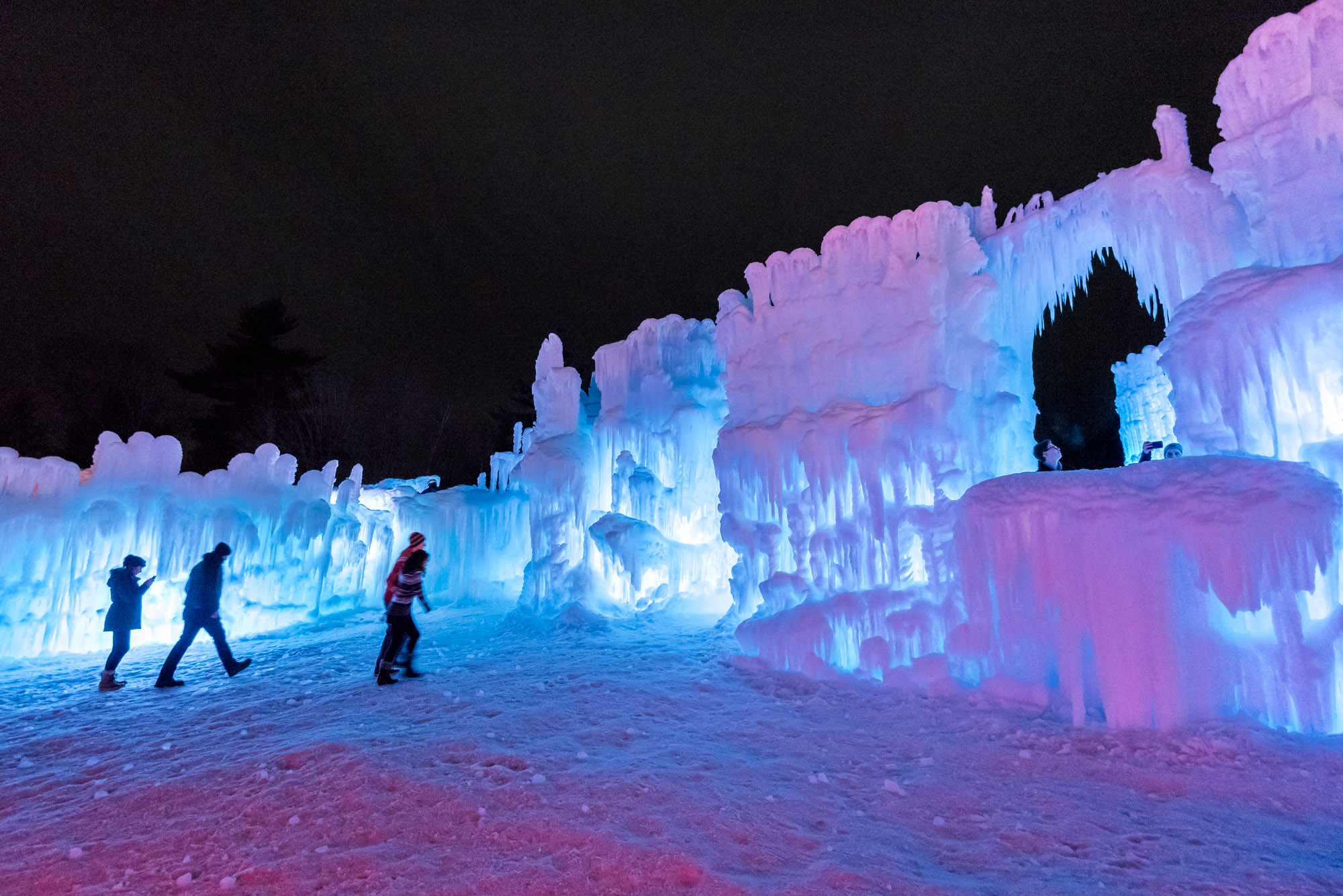 Ice Castles in North Woodstock, New Hampshire, USA