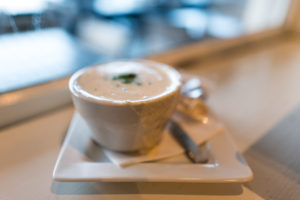 Clam chowder at River House in Portsmouth, New Hampshire