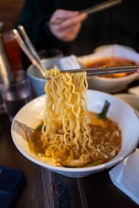 Ramyeon noodles at Comon 꼬몽 Restaurant Verdun