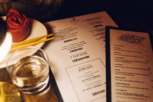 Menu on the table at Fleurs et Cadeaux - Review - Restaurant - Montreal - Jeff Frenette Photography