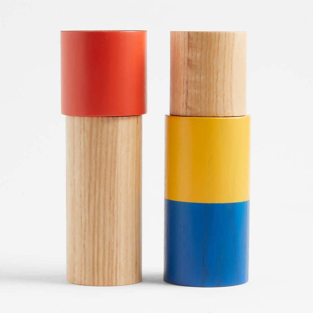 Wooden Salt and Pepper Mills by Molly Baz - Molly Baz Collection at Crate & Barrel
