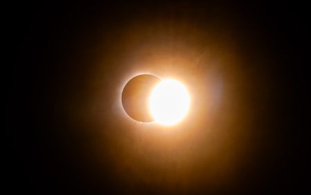 Moments of totality during Solar Eclipse Photography Montreal 2024 where we can see the sun corona